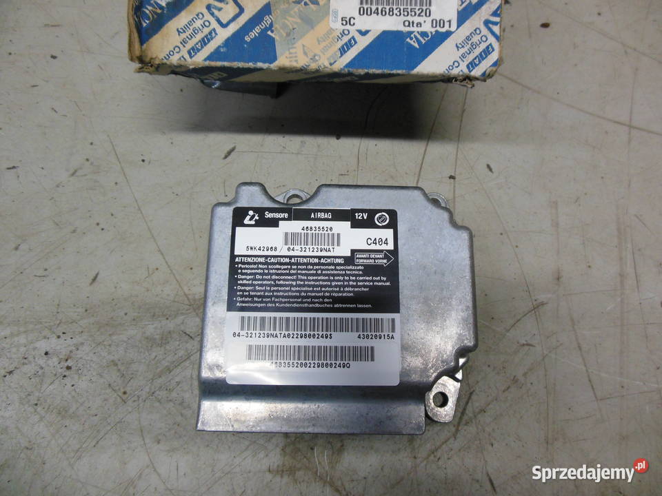 FIAT STILO STEROWNIK MODUŁ AIRBAG NOWY OE osobowe Komputery Kozy