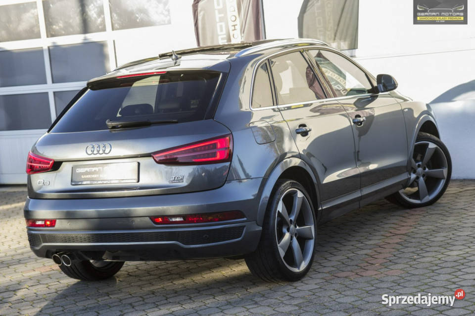Audi Q3 SLINE Lift Ledy Daytona Panorama Hak wielofunkcyjna kierownica pomorskie Gdynia sprzedam