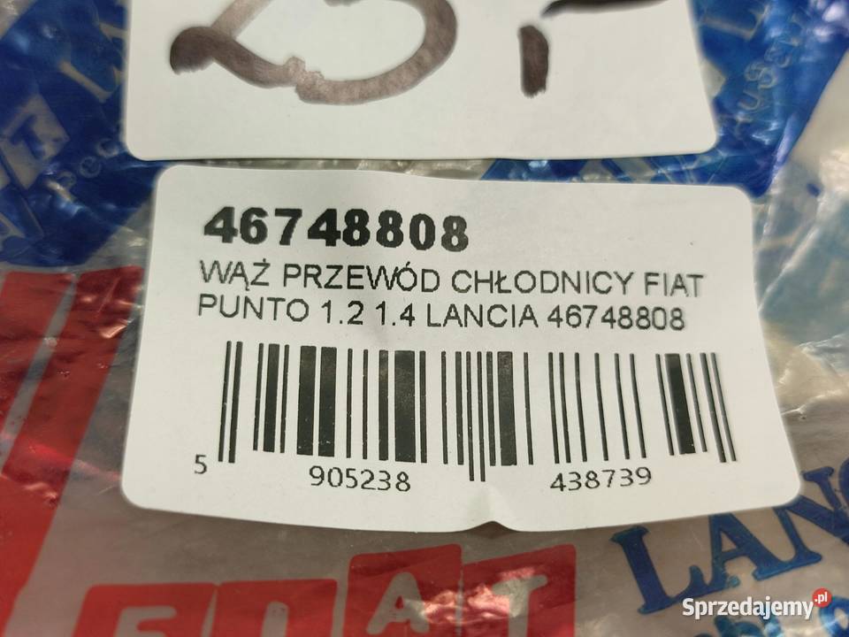 WĄŻ PRZEWÓD CHŁODNICY FIAT PUNTO 12 14 19992012 lubelskie