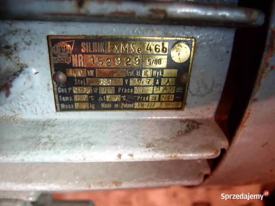 silnik elektryczny Tamel 4KW 380V 945 obrmin Łódź
