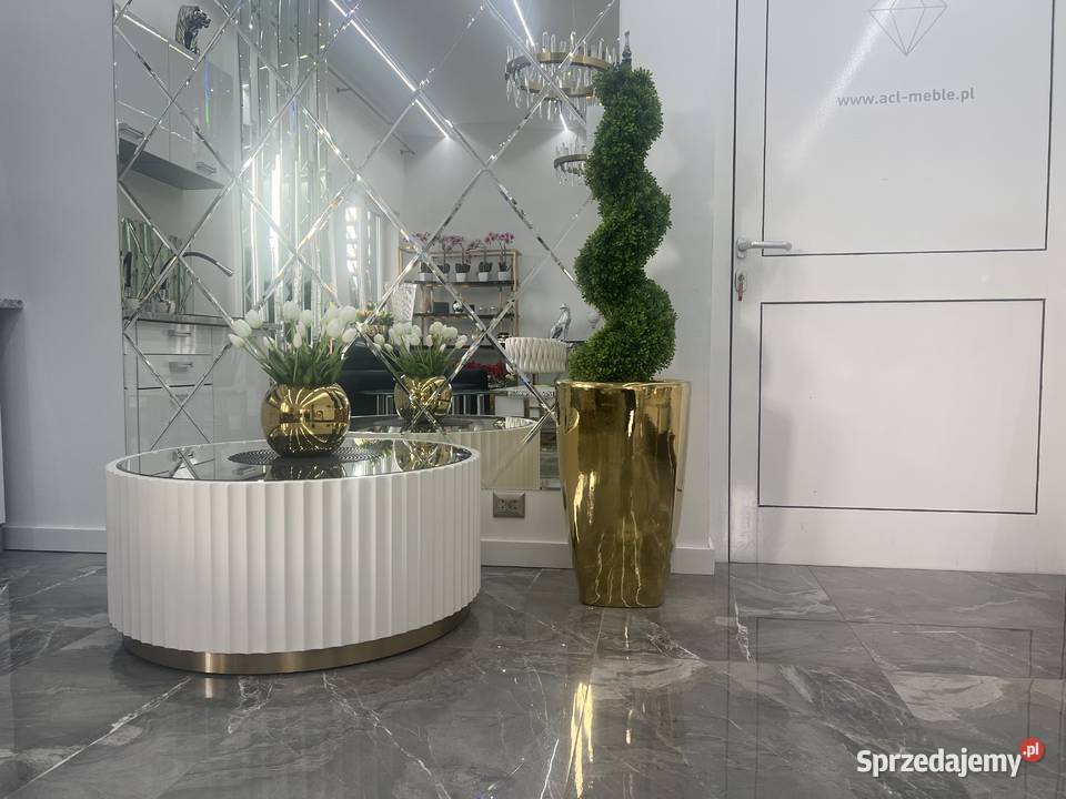 Złota donica Glamour Premium lustrzany efekt 61 Doniczki i osłonki