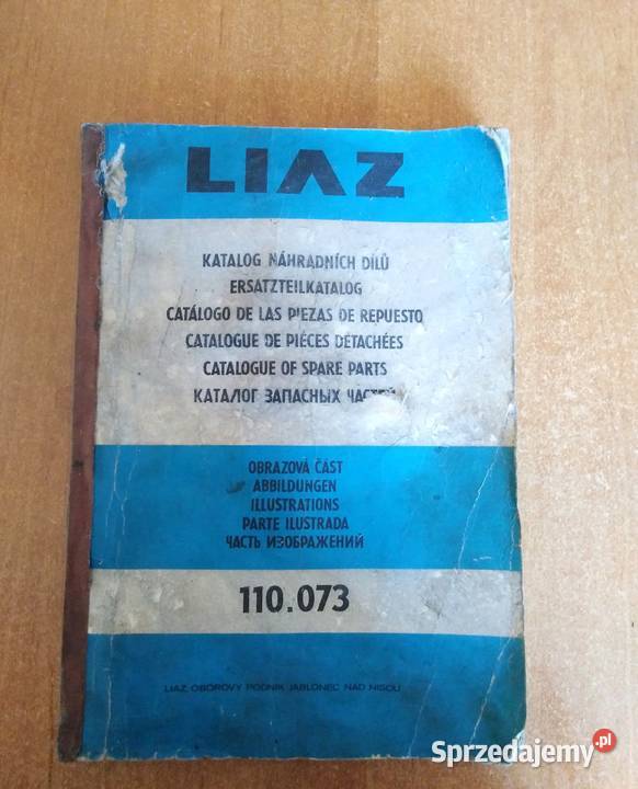 Katalog części zamiennych LIAZ 110.073 – rok 1986.