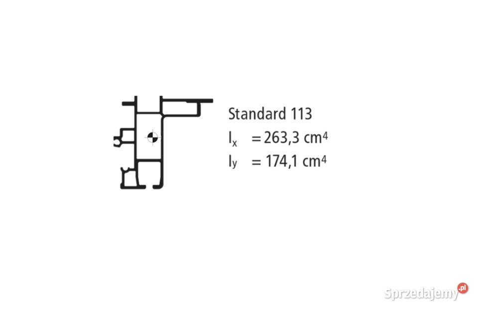 Profil kurtynowy Standard H113 mm L9500 mm Przysieka Polska