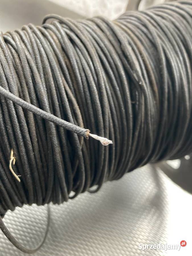 Kabel w oplocie bawełny starodawny Nsu BMW DKW pomorskie Starogard Gdański