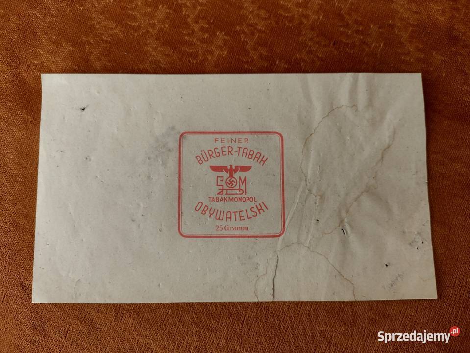 Lata 40 Generalna Gubernia Tabak Monopol Cieszyn