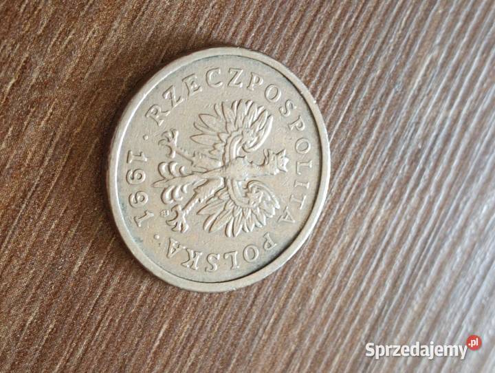 Sprzedam 1 zl 1991 r mocno bity stempel Chełm
