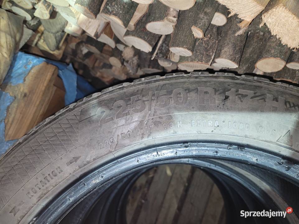 Opona zima 225 50 R17 Continental 6mm zima małopolskie Bystra Podhalańska sprzedam
