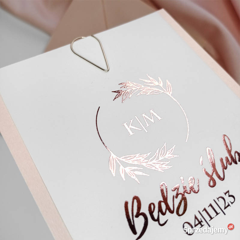 OLIWIA zaproszenia ślubne rose gold Siedlce