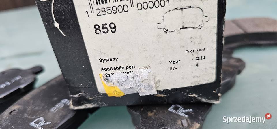 Klocki hamulcowe etf toyota corolla 1997 Pozostałe Zbąszyń