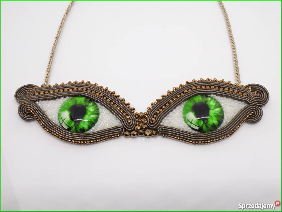 NASZYJNIK ZIELONE OCZY SUTASZ Warszawa sprzedam