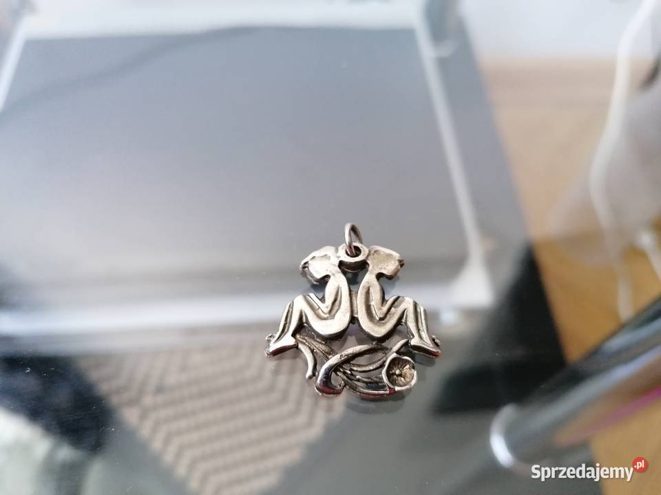 ZAWIESZKA ZODIAK BLIŹNIĘTA ZE STALI sprzedam