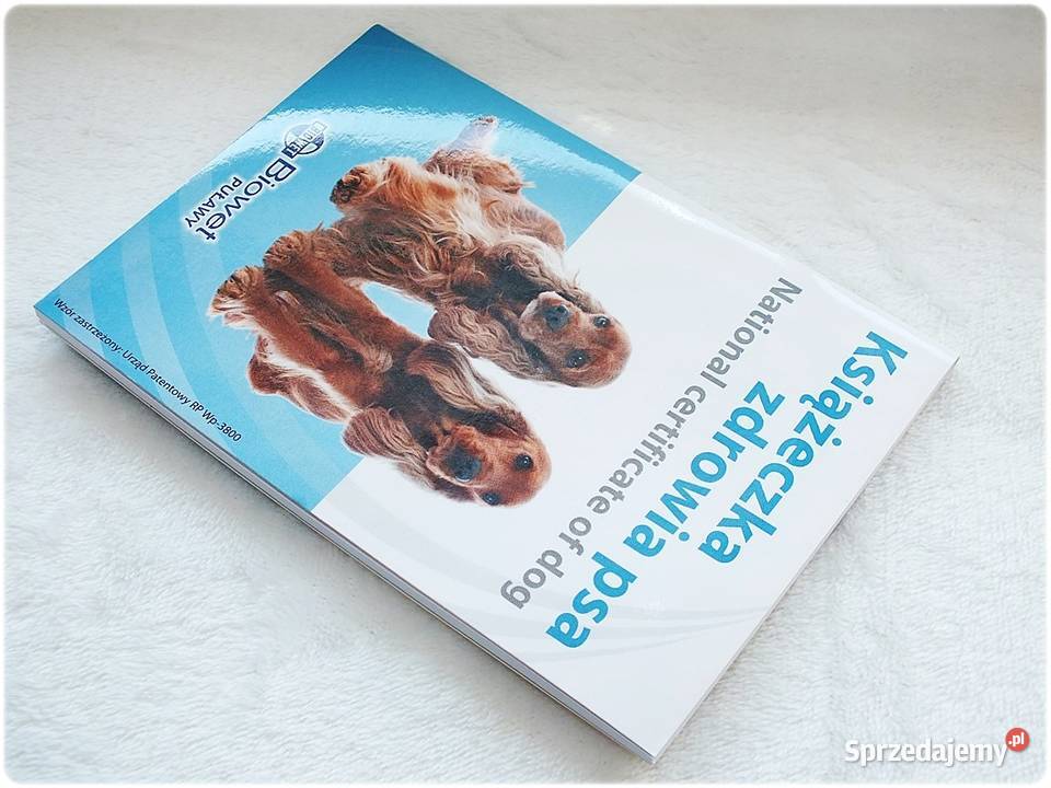 Książeczka Zdrowia Psa Cocker Spaniel rasy