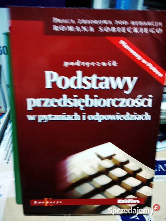 Podstawy przedsiębiorczości w pytaniach i Warszawa sprzedam