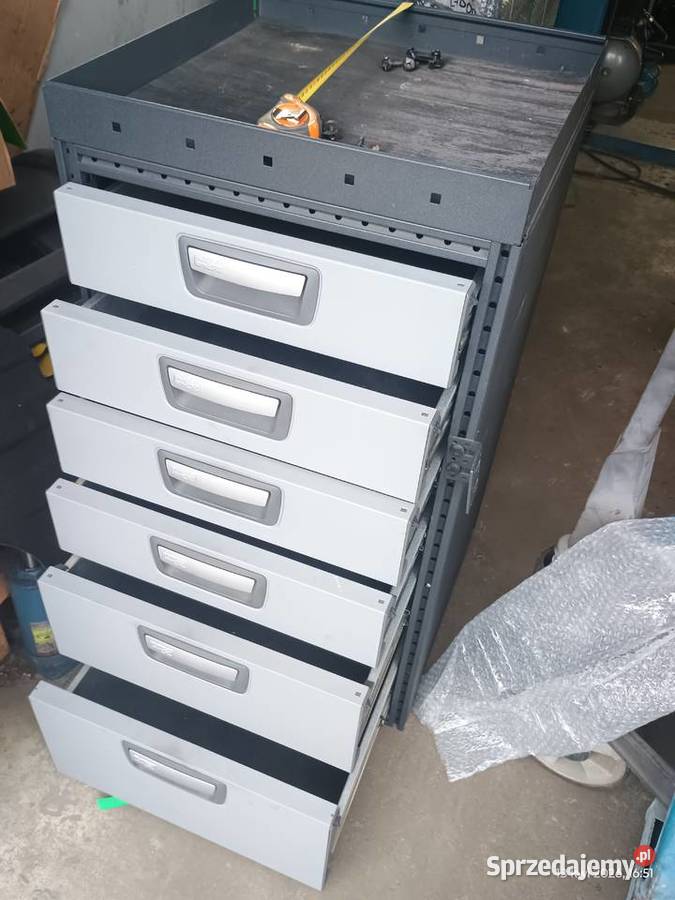Regał szafka kontener zabudowa z szufladami