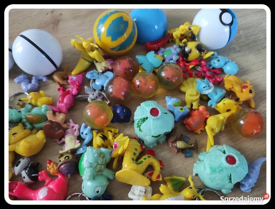 Pokemony zestaw figurek mini breloki pocketball Płock