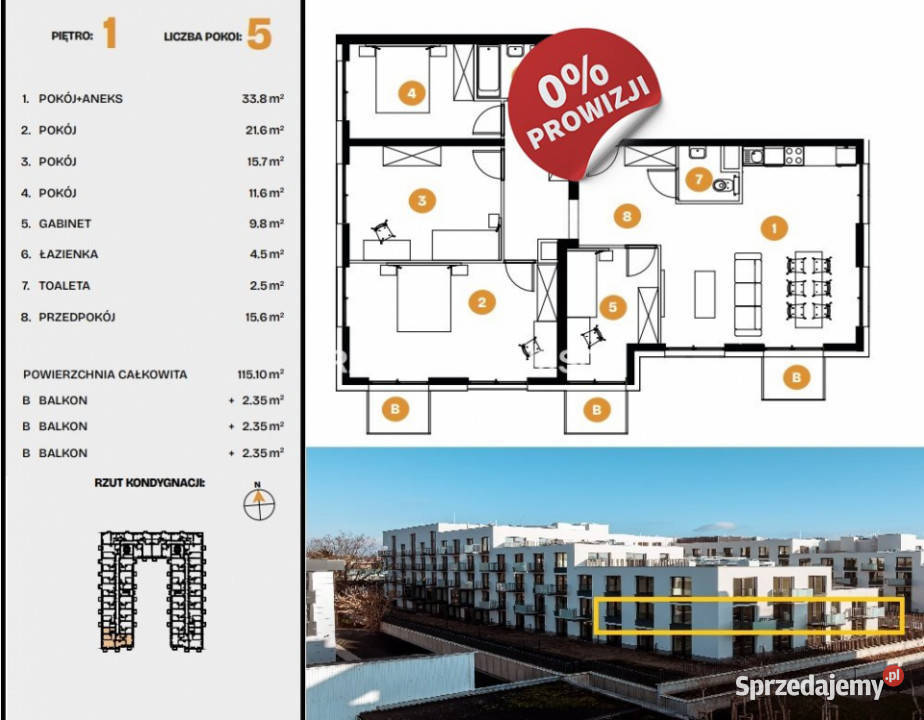 Sprzedam mieszkanie Kraków 10111m2 3 pokoje