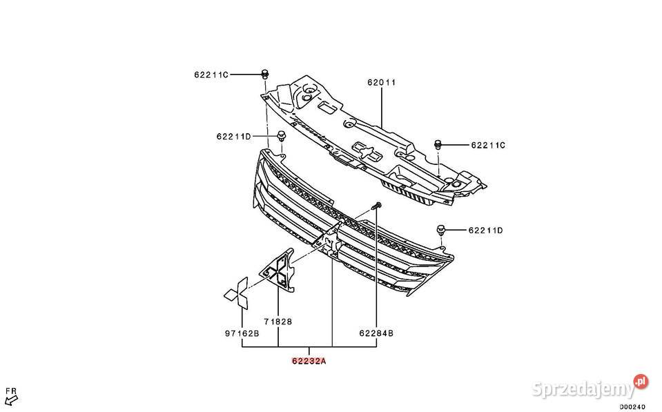 GRILL ATRAPA MITSUBISHI ECLIPSE CROSS 7450B048 osobowe wielkopolskie sprzedam