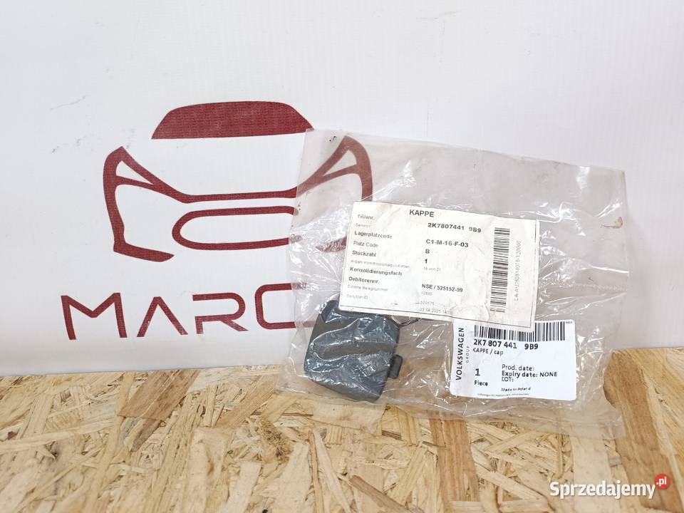 VW CADDY 20 ZAŚLEPKA HAKA ZDERZAK TYŁ 2K7807441 wielkopolskie