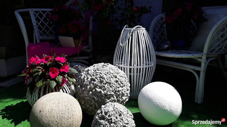 Kule betonowe różane zestaw 3 sztuki Jaworze