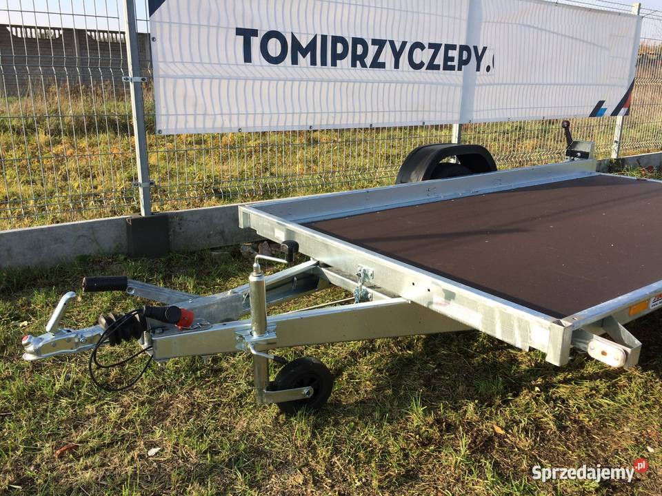Przyczepa platforma hamowana pod maszyny NEPTUN Motoryzacja wielkopolskie Piła