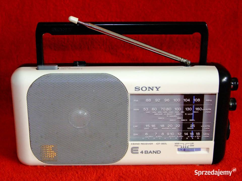 Radio Portable Sony ICF-860L – 4 Bandes FM/MW/LW/SW, état Propre !
