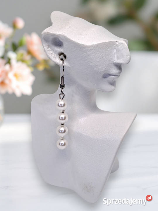 Komplet korale kolczyki z perły PERŁA MAJORKA Warszawa