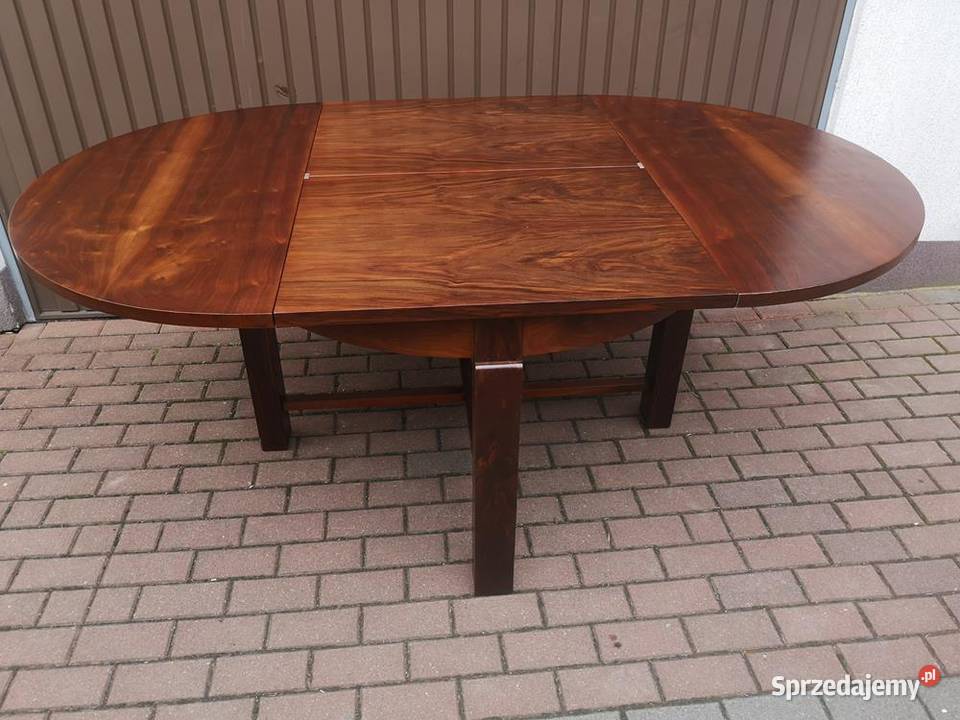 Stół ArtDeco Okrągły 120 Zgrabny Antyk Stary wielkopolskie Swarzędz