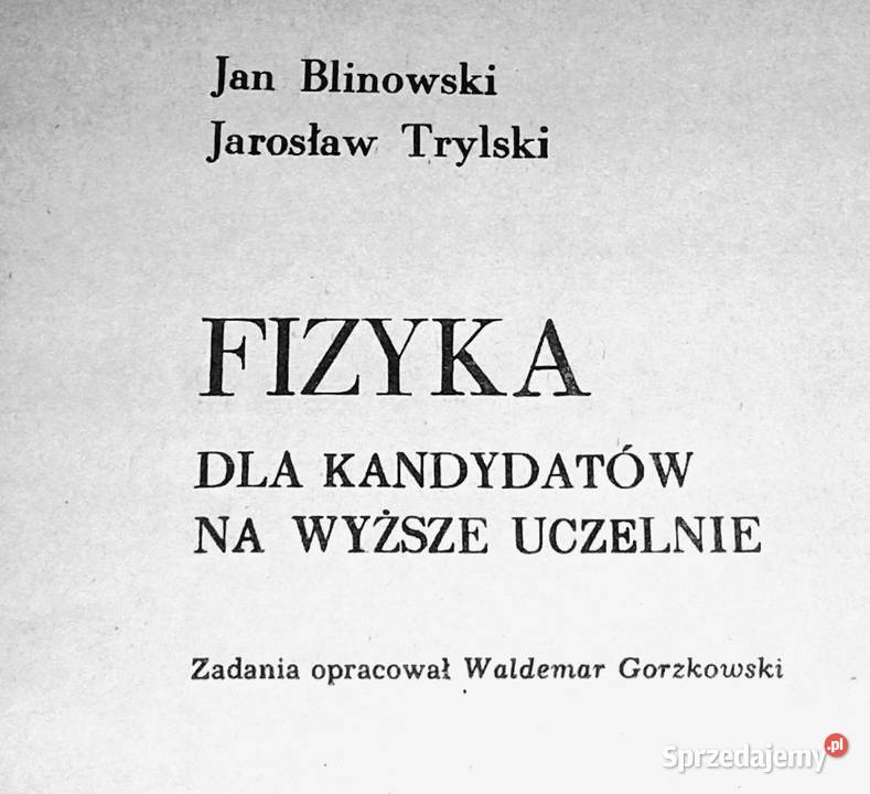 Fizyka kandydatów na wyższe uczelnie Jan