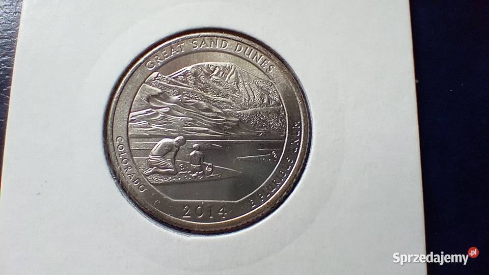 Stare monety 14 dolar 2014 D Great Sand USA sprzedam