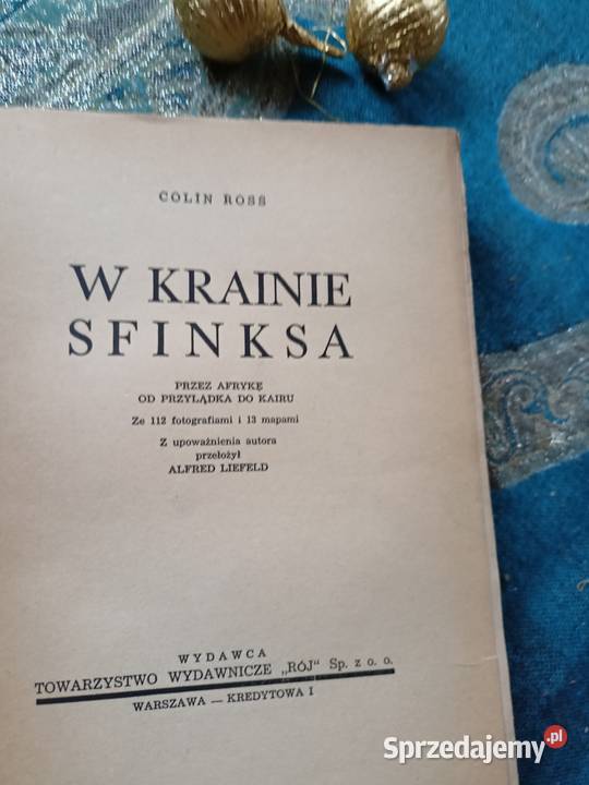 W krainie Sfinksa książki przedwojenne aukcje Warszawa sprzedam