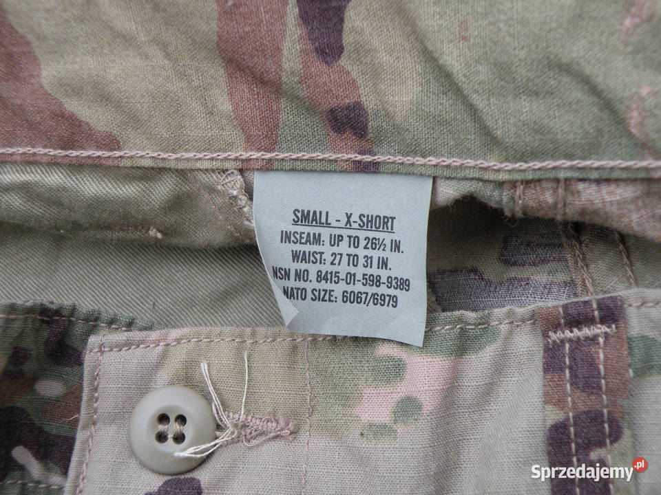 Spodnie ACU multicam ocp small x short RAYON Wrocław sprzedam