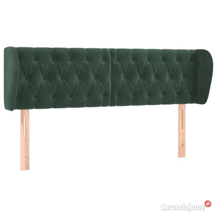 Zagłówek uszak ciemnozielony 147x23x7888