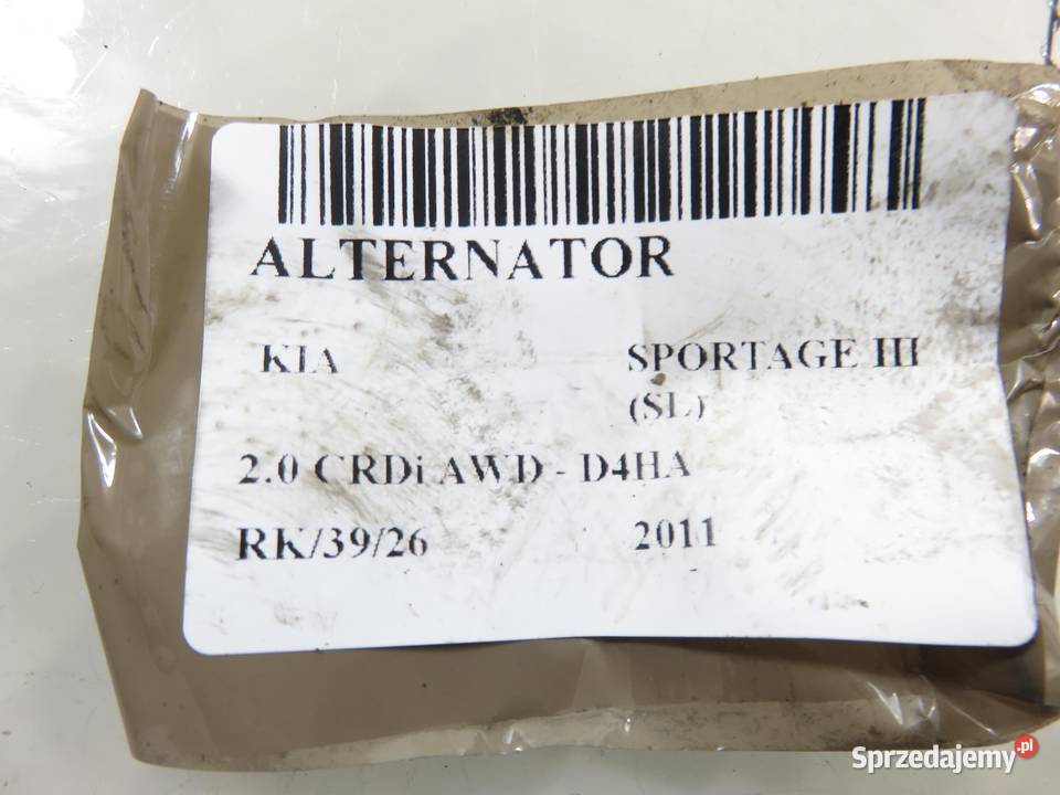 ALTERNATOR KIA SPORTAGE III 20 CRDi F500NE9DB02