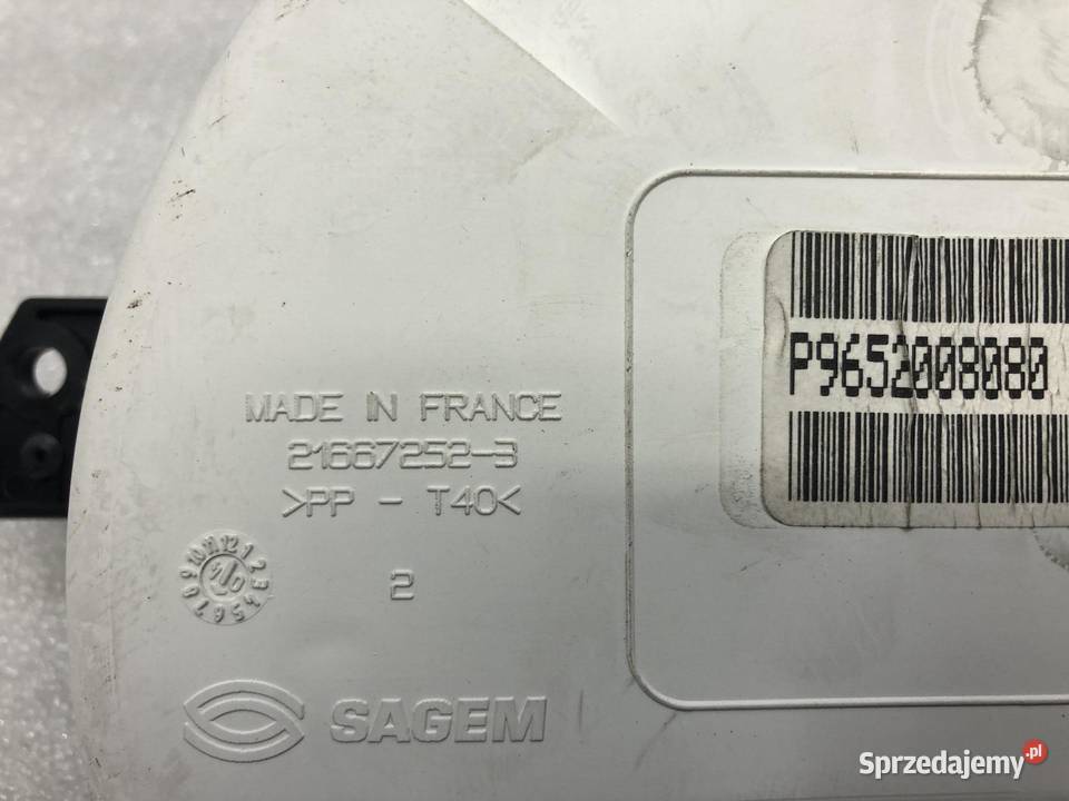 LICZNIK ZEGARY CITROEN C2 P9652008080 EU osobowe wielkopolskie