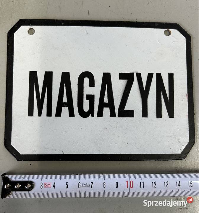 Tabliczki metalowe do warsztatu garażu retro PRL Kutno sprzedam