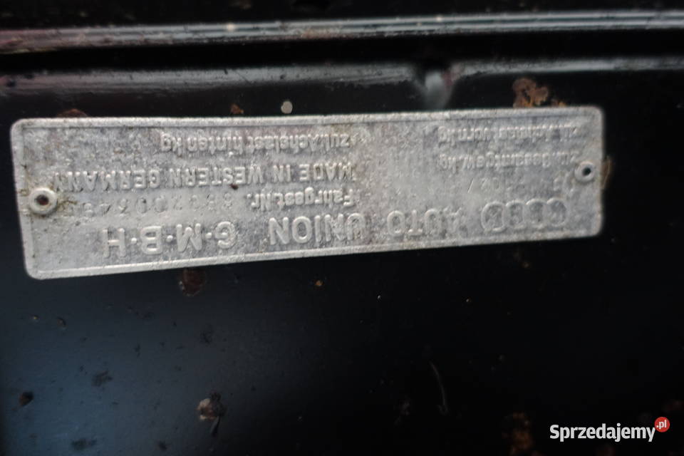 Audi DKW F102 Rarytas Unikat Kompletny Dokumenty Zgierz