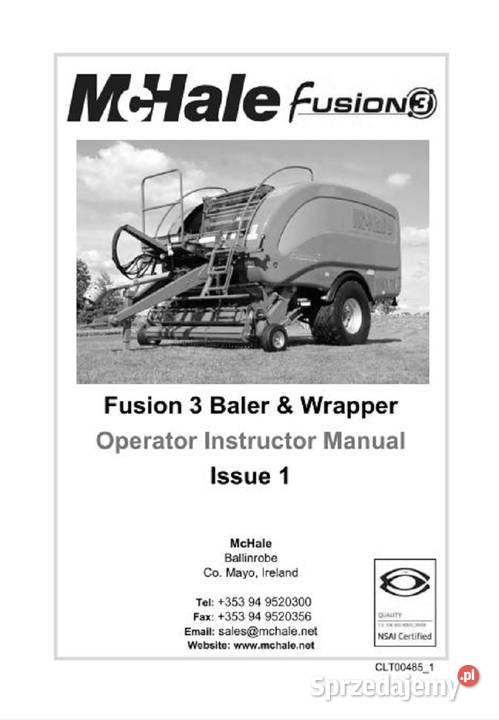 MCHALE Fusion 23 F5400 F5500 instrukcja obsługi Kielce