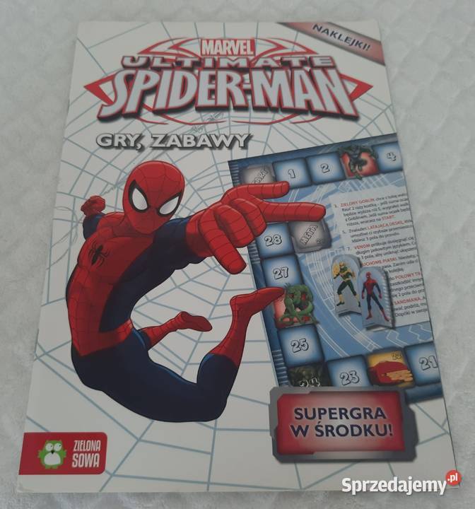 Marvel Ultimate Spider-Man, gry, zabawy, Zielona Sowa, 2015 (Książeczki dla