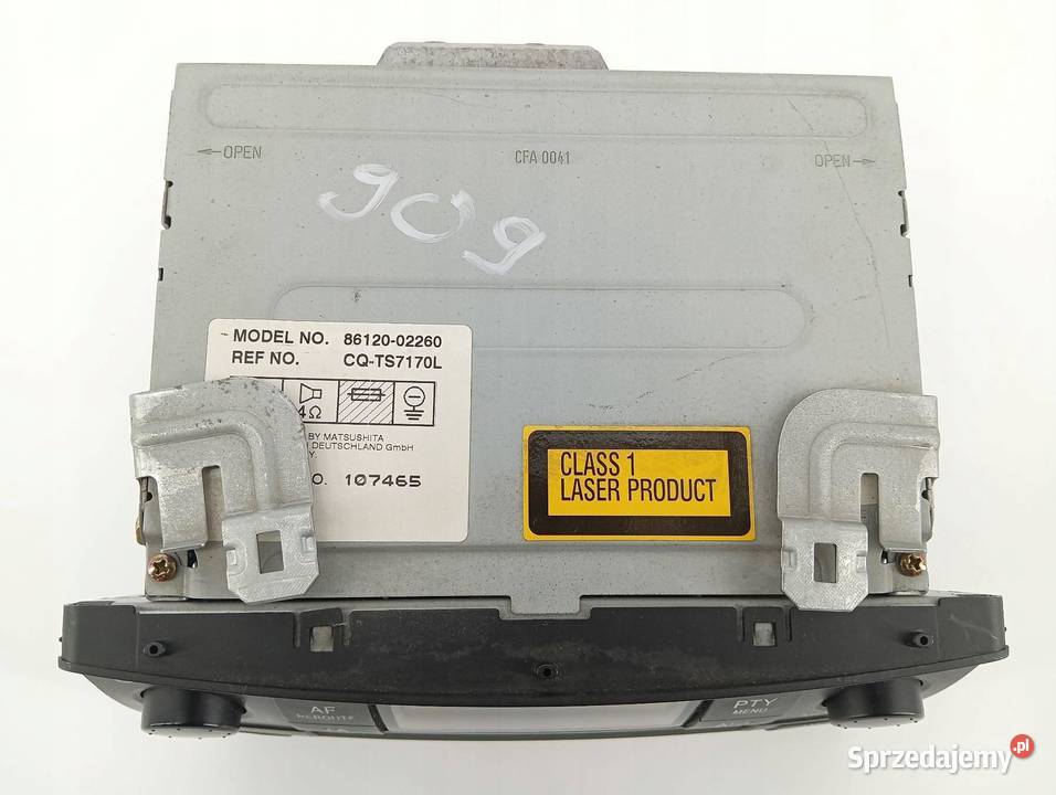 RADIO 8612002260 Toyota Corolla IX 20002006
