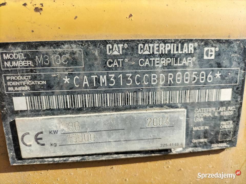 Koparka kołowa Cat M313C podkarpackie