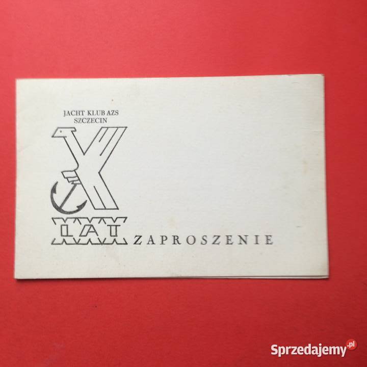 1934 Dwa Zaproszenia Jacht Klubu Szczecin