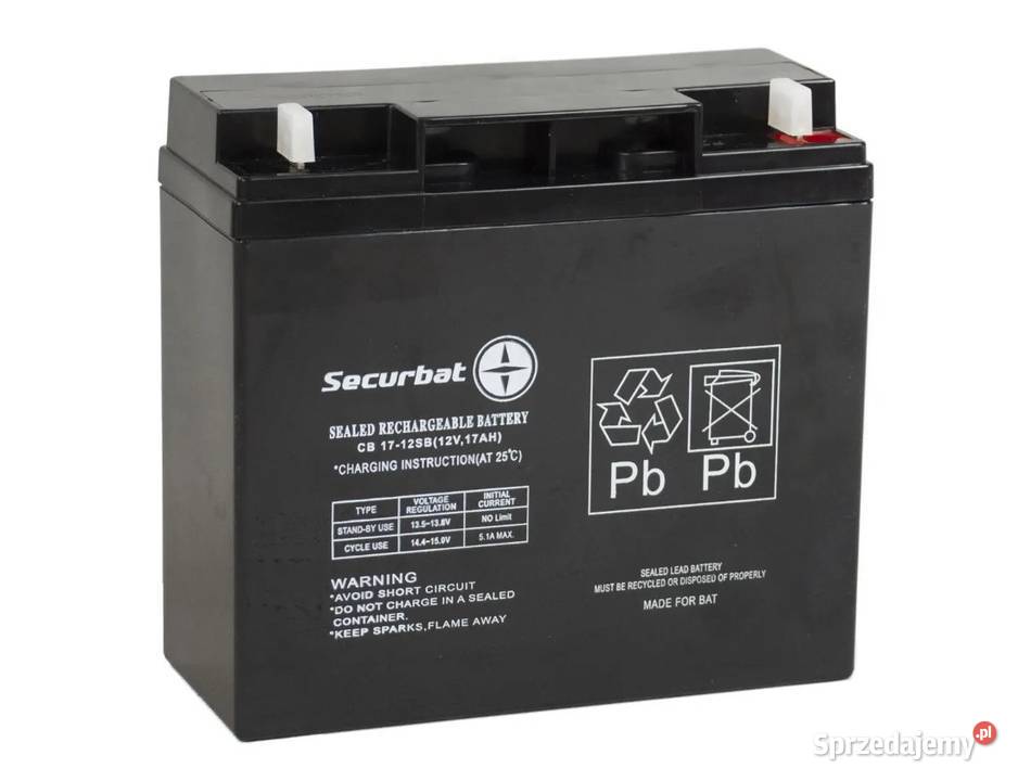 SECURBAT CB 1712 12V 17Ah Pozostałe Wrocław