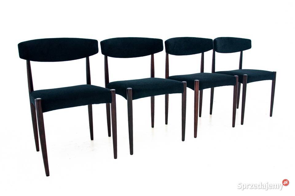 Komplet 4 krzeseł duński design lata 60 Chorzów