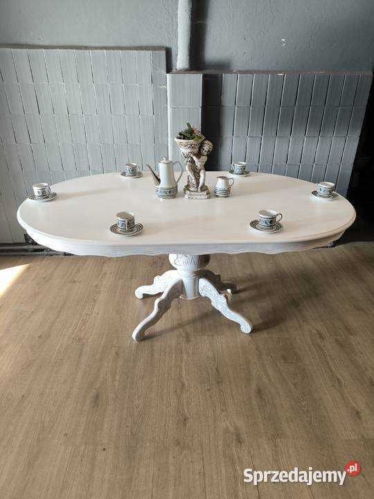 Piękny owalny stół w stylu Shabby Chic Okazja Stoły mazowieckie Pruszków sprzedam