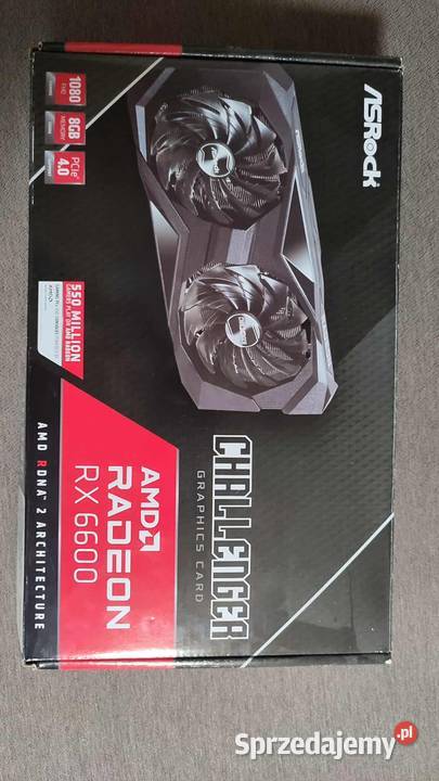 ASRock Radeon RX 6600 Challenger D 8GB GDDR6 Karty graficzne Piaski sprzedam