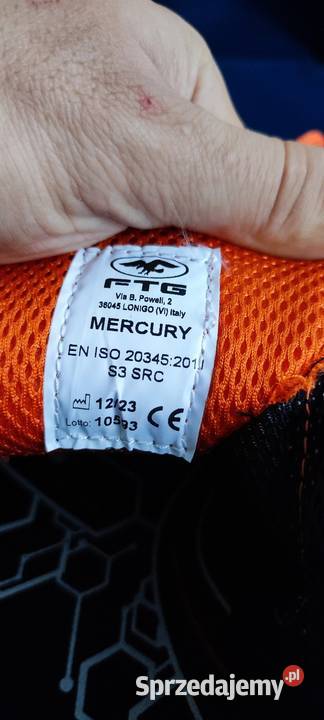 Buty ochronne FTG Mercury S3 SRC ESD 46 inna śląskie Bielsko-Biała