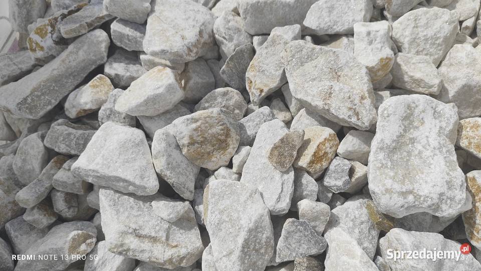 Kamień do Gabionow Biały Cristal 60150 mm Roszczep