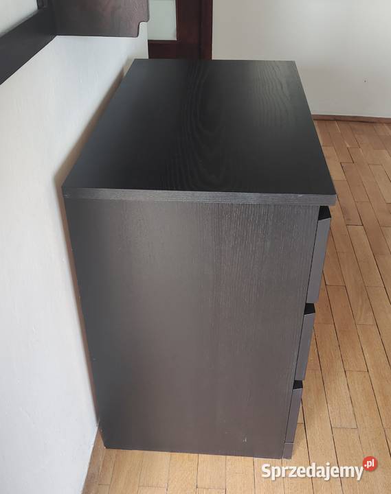 Komoda Malm Ikea 80 czarnobrązowa Warszawa