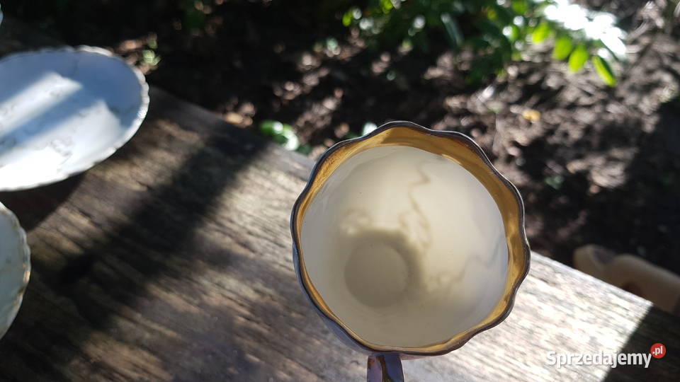 4 stare porcelanowe filiżanki Porcelana i szkło śląskie Myszków