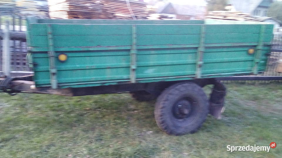 Przyczepka Rumunka jednoosiowa wywrotka nieuszkodzony Sidzina